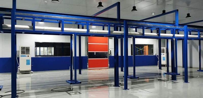 食品工廠車間降溫，安裝蒸發(fā)冷省電空調(diào)-立式軸流機(jī)